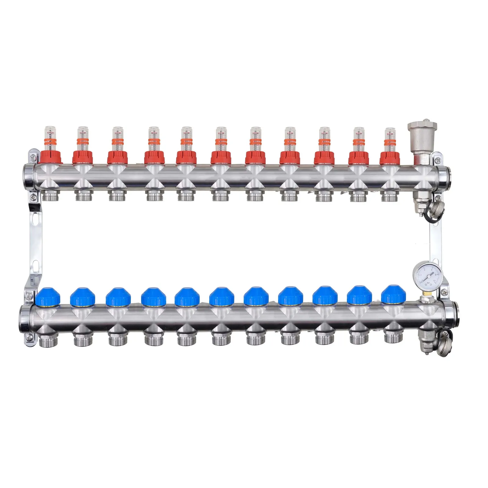 Auto-Balancing Stainless Steel Underfloor Heating Manifold