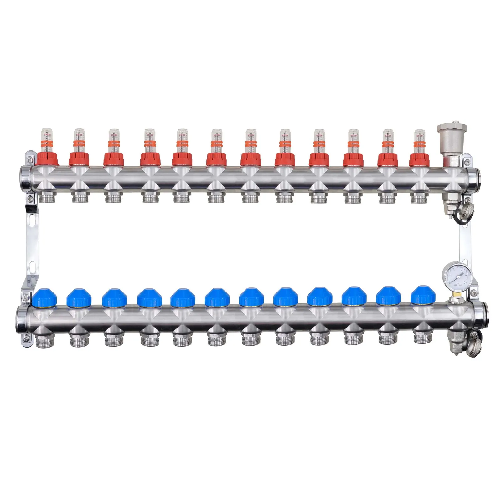 Auto-Balancing Stainless Steel Underfloor Heating Manifold