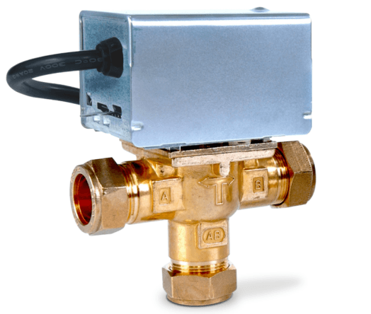Underfloor Heating 3 Way Motorised Valve - 22mm