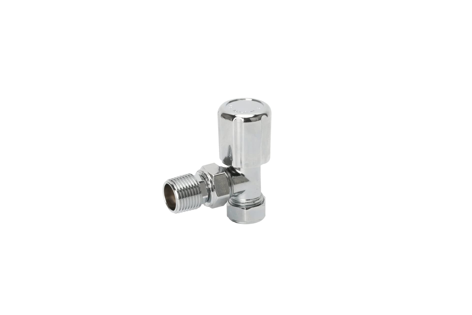 Angle Silver TRV & Lockshield Valve Set with PTFE Tape - MEPSTOCK