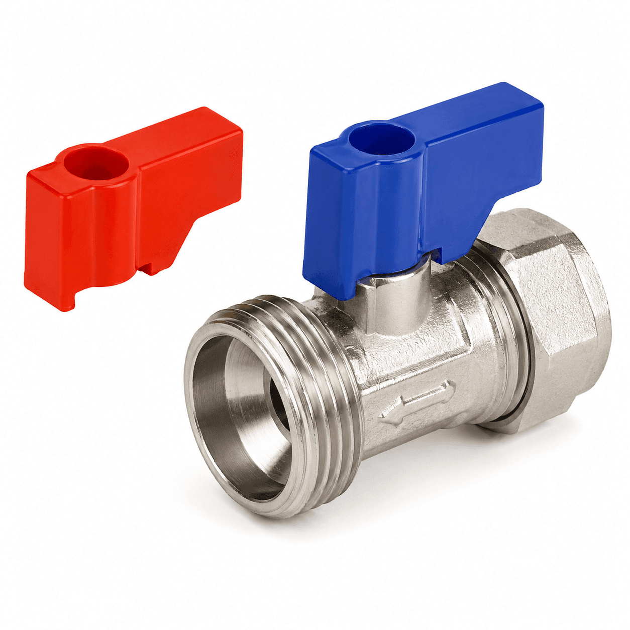 Heavy Duty Straight Washing Machine Valve - 15mm x 3/4"