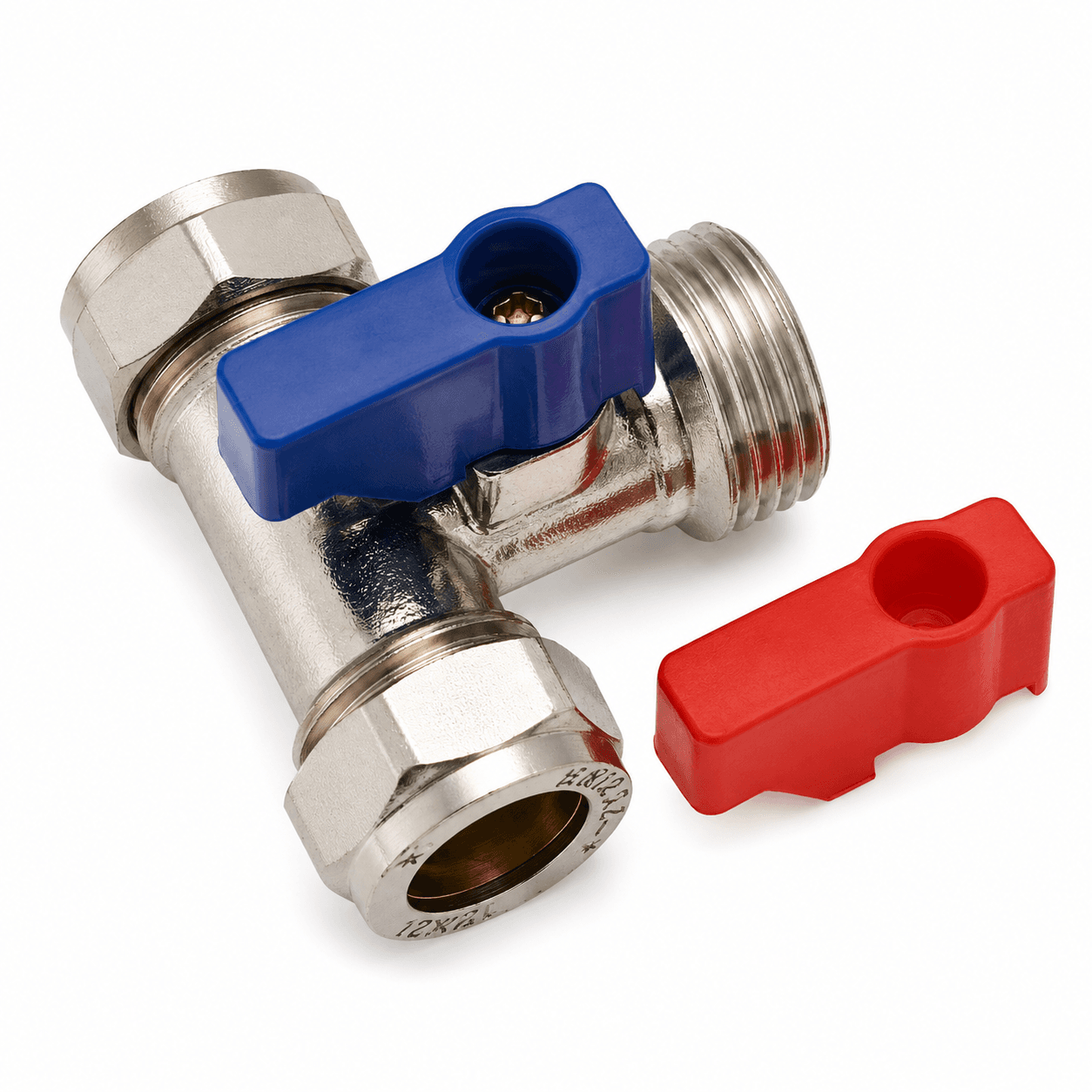 Tee Washing Machine Valve - 15mm x 15mm x 3/4"