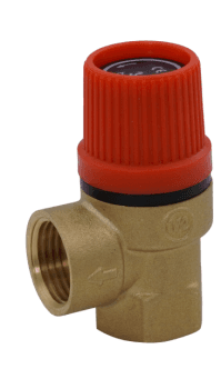 Boiler Safety Pressure Relief Valve Female x Female 1/2" - 3 Bar & 6 Bar