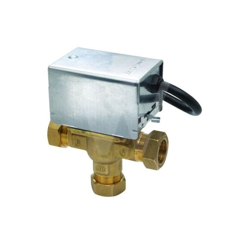 Honeywell 3Port Motorised Mid Position Valve 28 mm